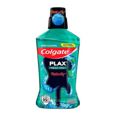 Enxaguante Bucal Sem Álcool Colgate Plax Fresh Mint 500ml