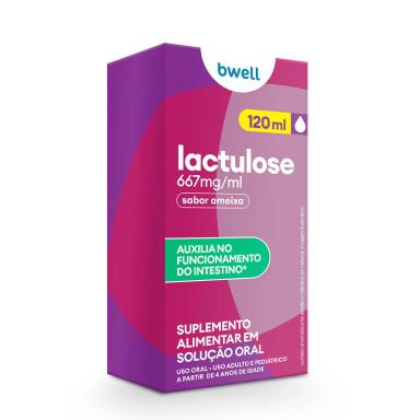 Lactulose 667mg/ml bwell Ameixa 120ml