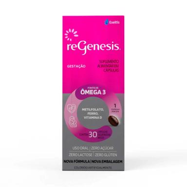 Polivitamínico ReGenesis Ômega 3 DHA para Gestantes 30 cápsulas
