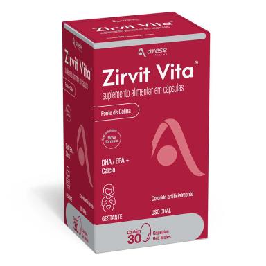 Polivitamínico Zirvit Vita para Gestantes 30 cápsulas