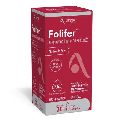 Polivitamínico Folifer Tutti-Frutti e Caramelo Gotas 30ml