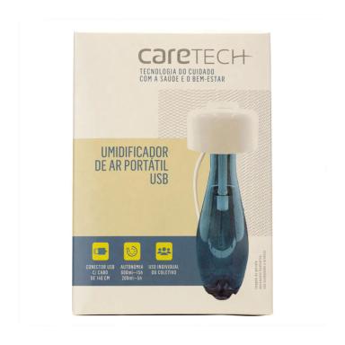 Umidificador de Ar Portátil Caretech USB 600ml