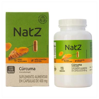 Cúrcuma 400mg Natz 120 Cápsulas