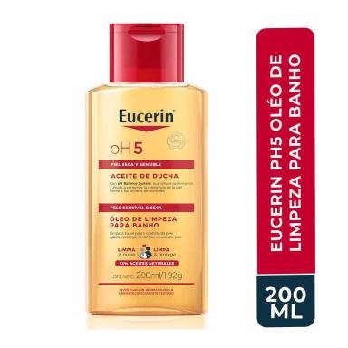 Óleo de Limpeza para Banho Eucerin pH5 Pele Sensível e Seca com 200ml