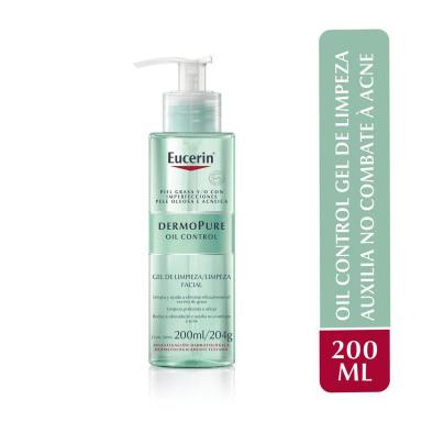 Gel de Limpeza Facial Eucerin DermoPure Oil Control com 200ml