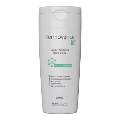 Loção Hidratante Corporal Face e Corpo DermovanceS Pele Seca e Sensível 200ml