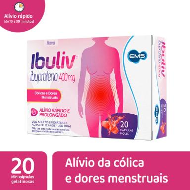 Ibuliv Ibuprofeno 400mg 20 Cápsulas