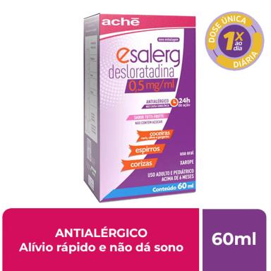 Esalerg Desloratadina 0,5mg/ml Xarope Tutti-Frutti 60ml