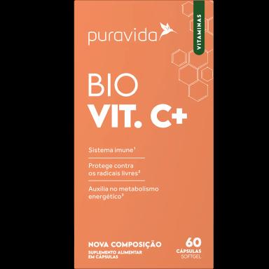 Vitamina C Puravida Bio Vit C+ 60 cápsulas