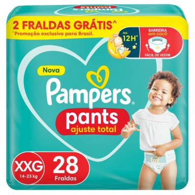 Fralda Pampers Pants Ajuste Total XXG 28 unidades