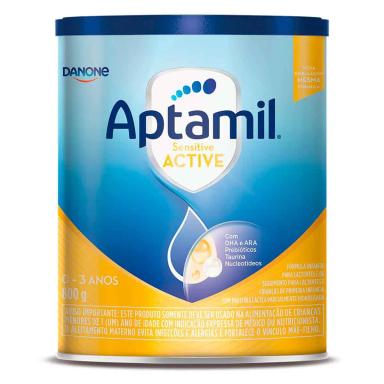 Fórmula Infantil Aptamil Sensitive Active Danone 0 a 36 meses 800g