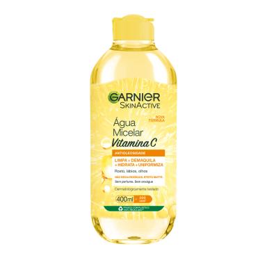 Água Micelar Garnier SkinActive Antioleosidade Vitamina C Oil Free com 400ml