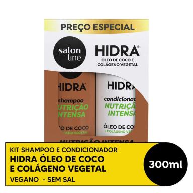 Kit Salon Line Hidra Côco Shampoo 300ml + Condicionador 300ml
