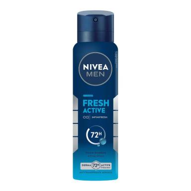 Desodorante Antitranspirante Aerosol Nivea Men Fresh Active Masculino 48h 150ml