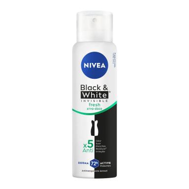 Desodorante Antitranspirante Aerosol Nivea Invisible Black & White Fresh Erva Doce Feminino 48h 150ml