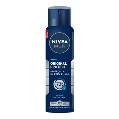 Desodorante Antitranspirante Aerosol Nivea Men Original Protect Masculino 48h 150ml