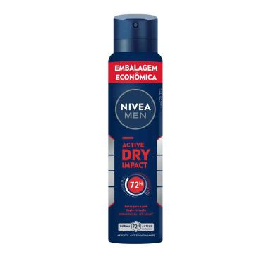 Desodorante Antitranspirante Aerosol Nivea Men Active Dry Impact 72h 200ml