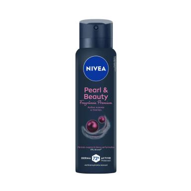 Desodorante Antitranspirante Aerosol Nivea Pearl & Beauty Fragância Premium Feminino 72h 150ml