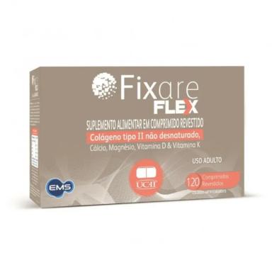 Suplemento Alimentar com Cálcio + Colágeno Fixare Flex 120 comprimidos