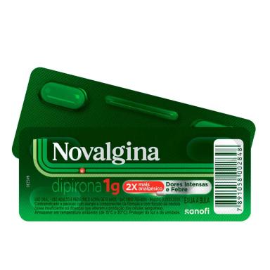 Novalgina Dipirona 1g 4 comprimidos