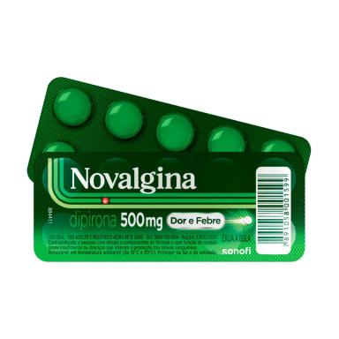 Novalgina Dipirona 500mg 10 comprimidos