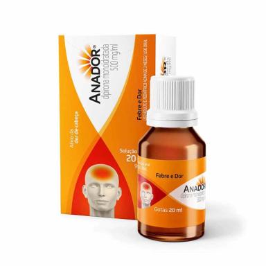 Anador Dipirona Sódica 500mg/ml Solução Gotas 20ml