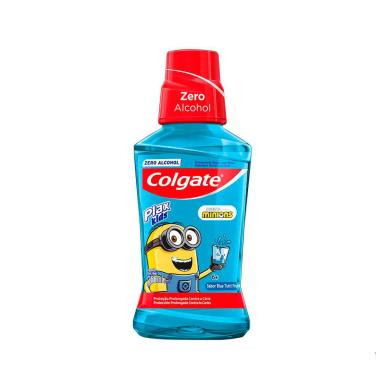 Enxaguante Antisséptico Bucal Colgate Plax Kids Zero Álcool Minions com 250ml