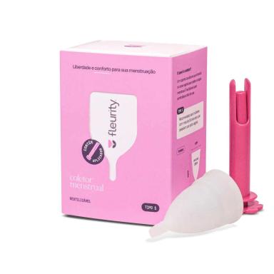 Coletor Menstrual Fleurity Tipo 1 Sem Pigmento com 1 unidade