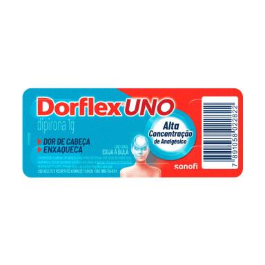 Dorflex UNO Dipirona 1g 4 comprimidos