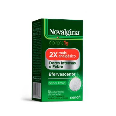 Novalgina Dipirona 1g 10 comprimidos efervescentes