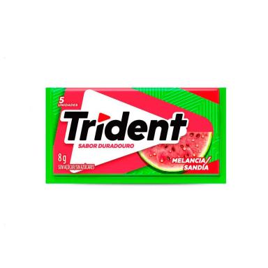 Trident Chiclete Sem Açúcar Sabor Melancia com 5 unidades