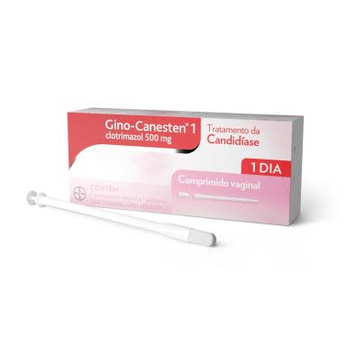 Gino Canesten Comprimido Vaginal 500mg - 1 Unidade + 1 Aplicador