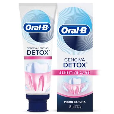 Creme Dental Oral-B Gengiva Detox Sensitive Care 102g