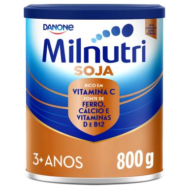 Pó para Preparo de Bebida Milnutri Premium Soja Danone 1 a 5 anos 800g