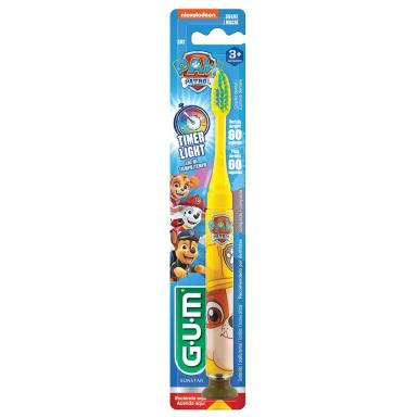 Escova de Dente Infantil G.U.M Patrulha Canina Timer Light 3+ Anos Macia com 1 unidade