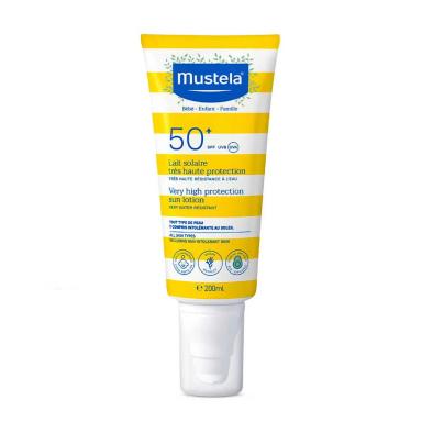 Protetor Solar Corporal Mustela FPS 50+ Infantil e Adulto Spray 200ml