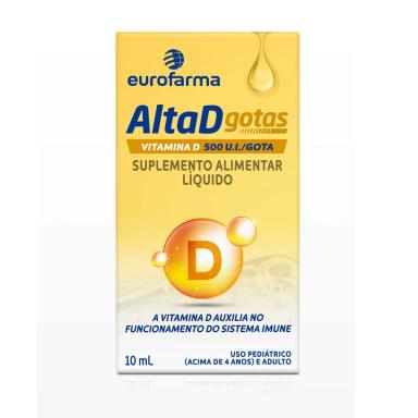 Vitamina D 500UI Alta D Gotas 10ml