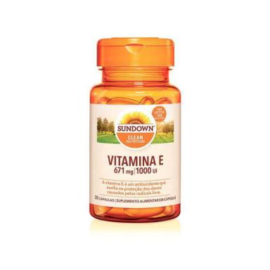 Vitamina E Sundown 1000UI 30 cápsulas