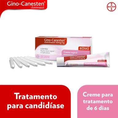Gino Canesten Creme Vaginal 50mg/5g 35g + 6 Aplicadores