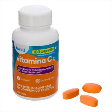 Vitamina C bwell 1g - 100 comprimidos