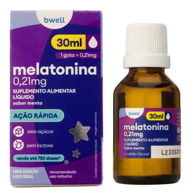 Melatonina 0,21mg bwell Gotas 30ml