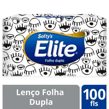 Lenço de Papel Softy's Elite 100 Folhas