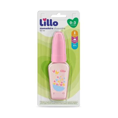 Mamadeira Lillo Miniform Primeiros Passos Tamanho 1 Cor Rosa 50ml - 1 unidade