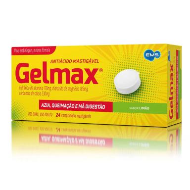 Gelmax Limão 24 comprimidos mastigáveis