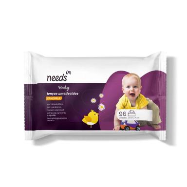 Lenço Umedecido Needs Baby Camomila 96 Unidades