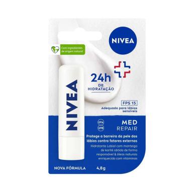 Protetor Labial FPS15 Nivea Med Repair 4,8g