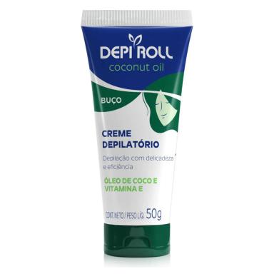 Creme Depilatório Buço Depi Roll Óleo de Coco 50g