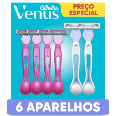 Kit Gillette Venus Suave 4 unidades + Venus Íntima 2 unidades