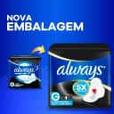 Absorvente Always Noturno Seca G com Abas com 8 unidades