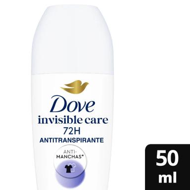 Desodorante Antitranspirante Roll-On Dove Invisible Dry Feminino 48h 50ml